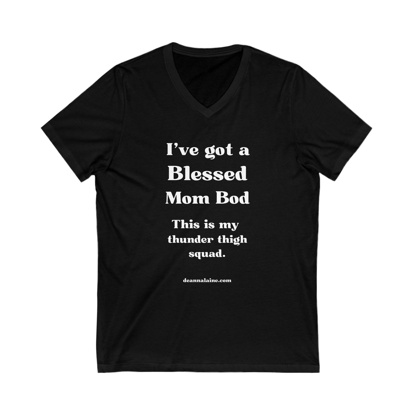 Blessed Mom Bod V-Neck Tee