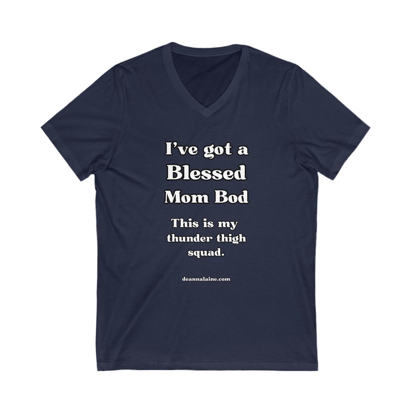 Blessed Mom Bod V-Neck Tee