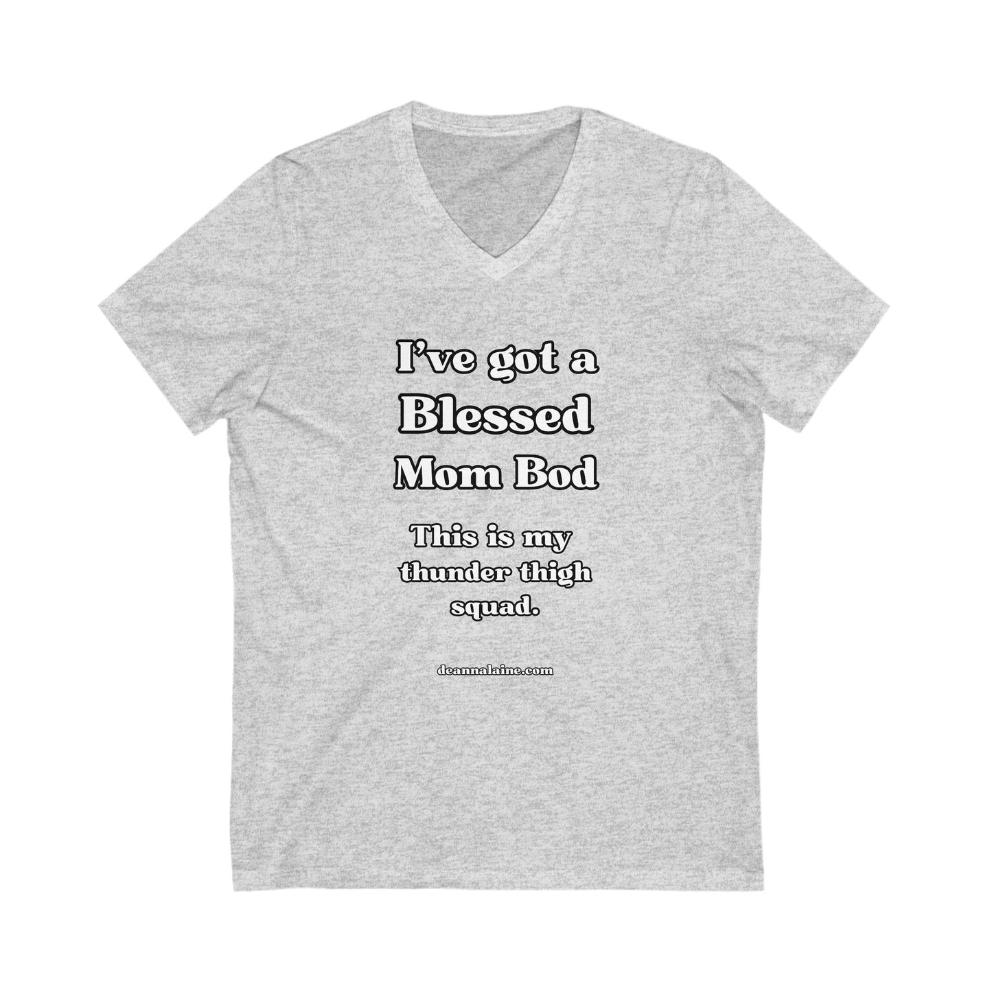 Blessed Mom Bod V-Neck Tee