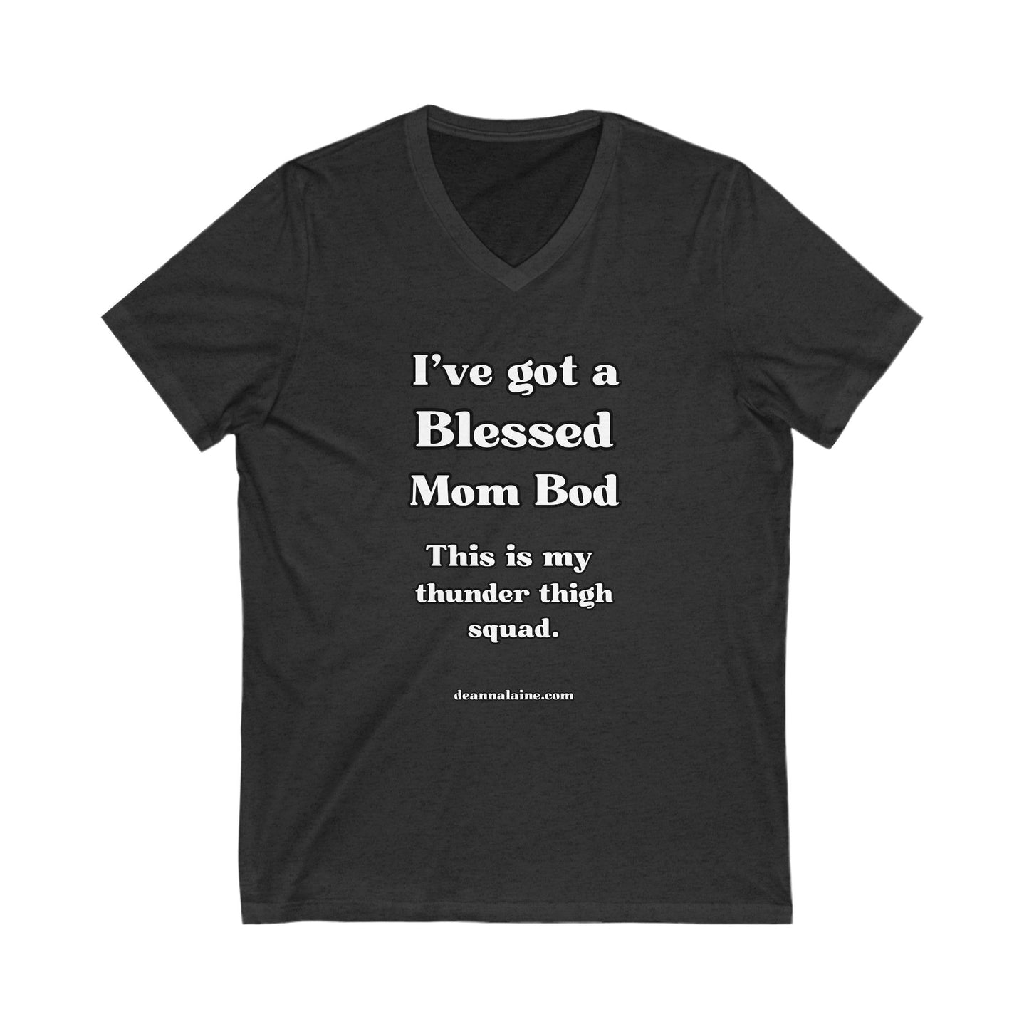 Blessed Mom Bod V-Neck Tee