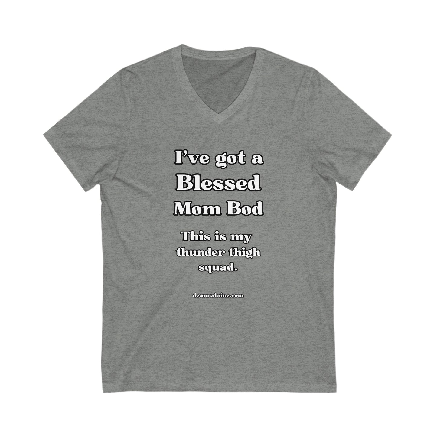 Blessed Mom Bod V-Neck Tee