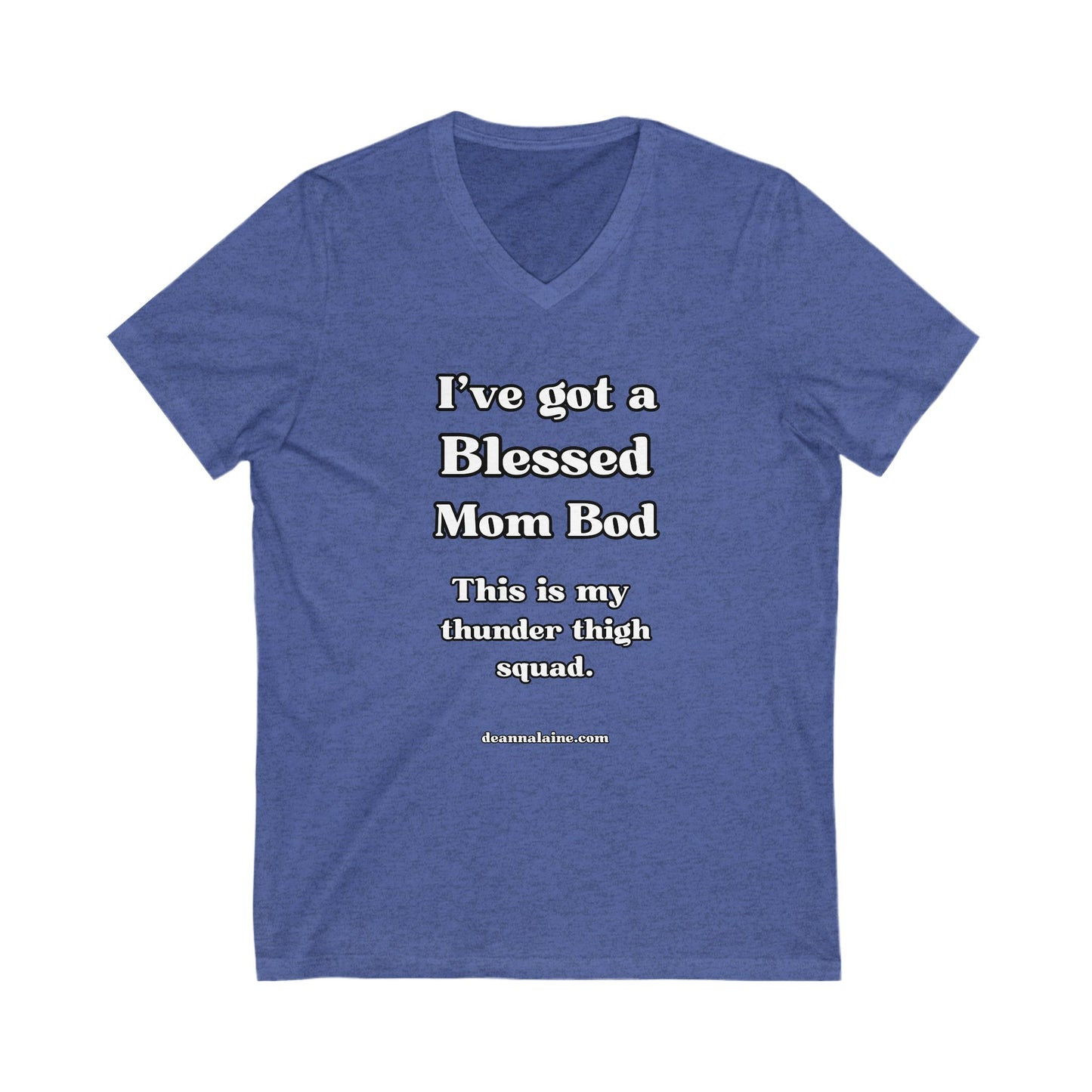 Blessed Mom Bod V-Neck Tee