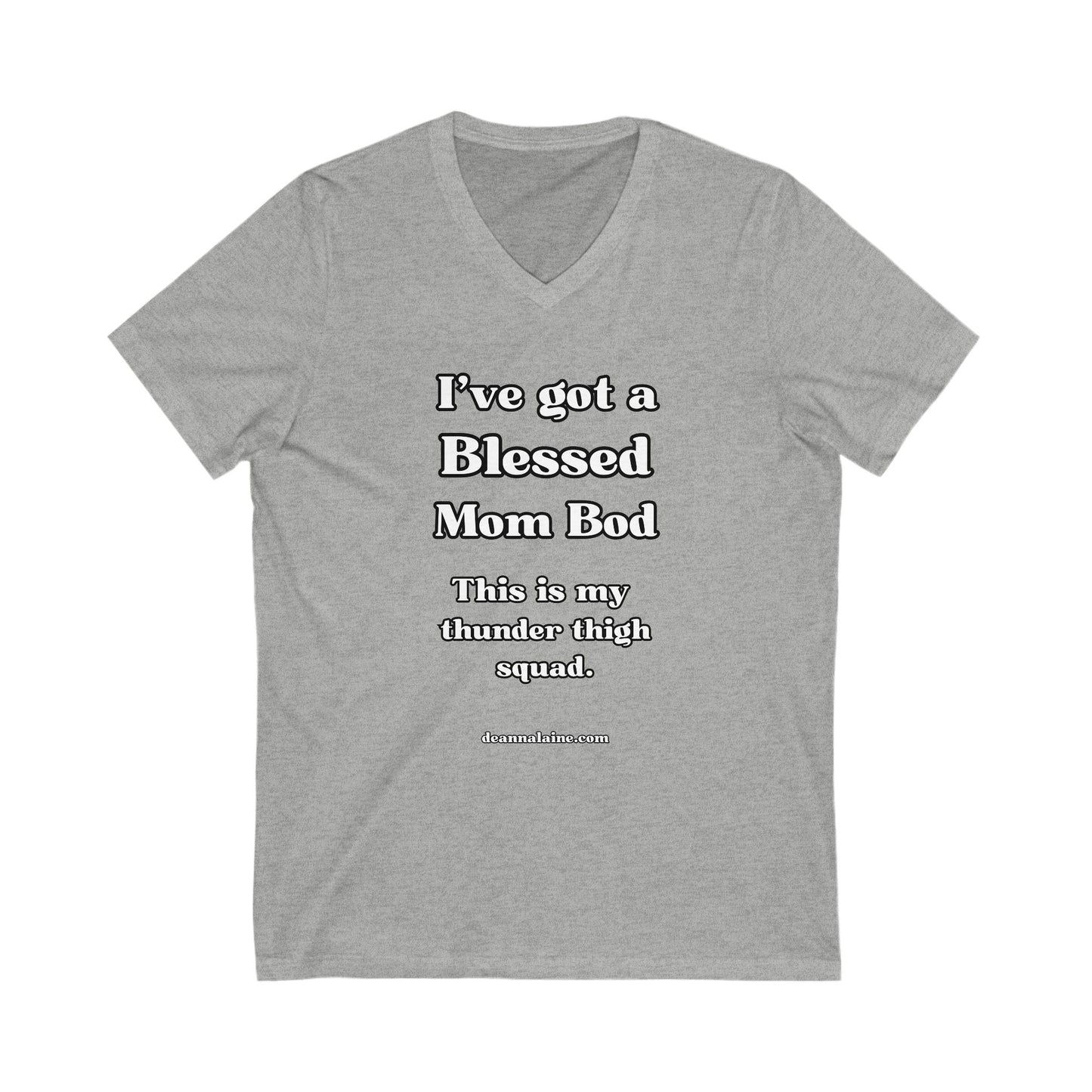 Blessed Mom Bod V-Neck Tee